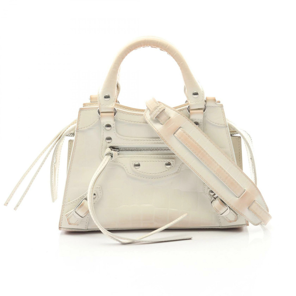 Balenciaga Neo City handbag leather white